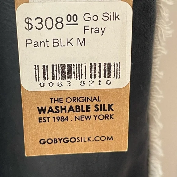 NWT GoSilk pants with fringe stripes and pockets. - Picture 6 of 10